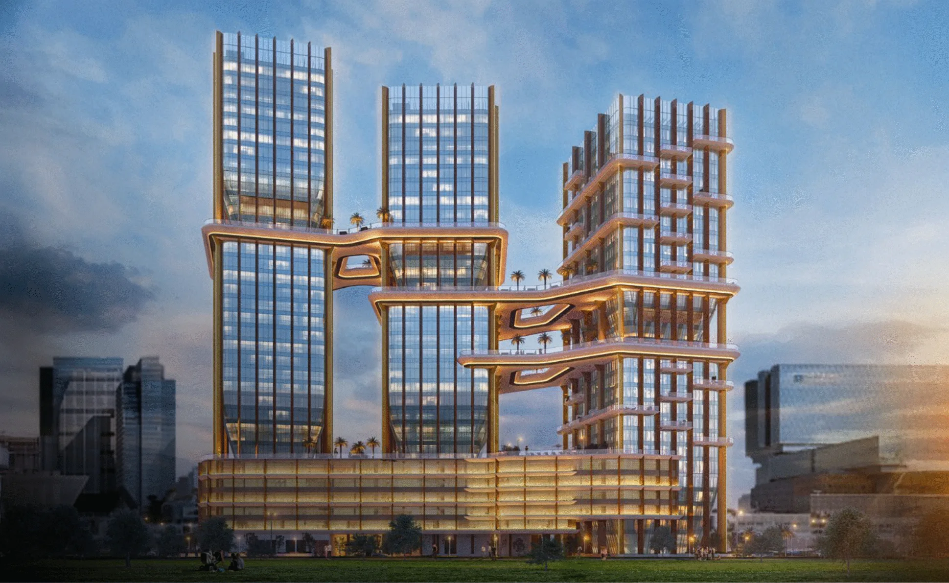 Radiant Bridges Towers