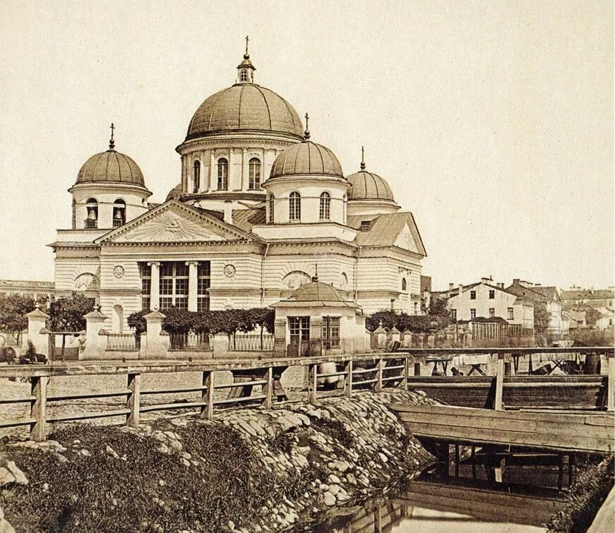 Лиговский канал у Знаменской церкви, 1860-е годы