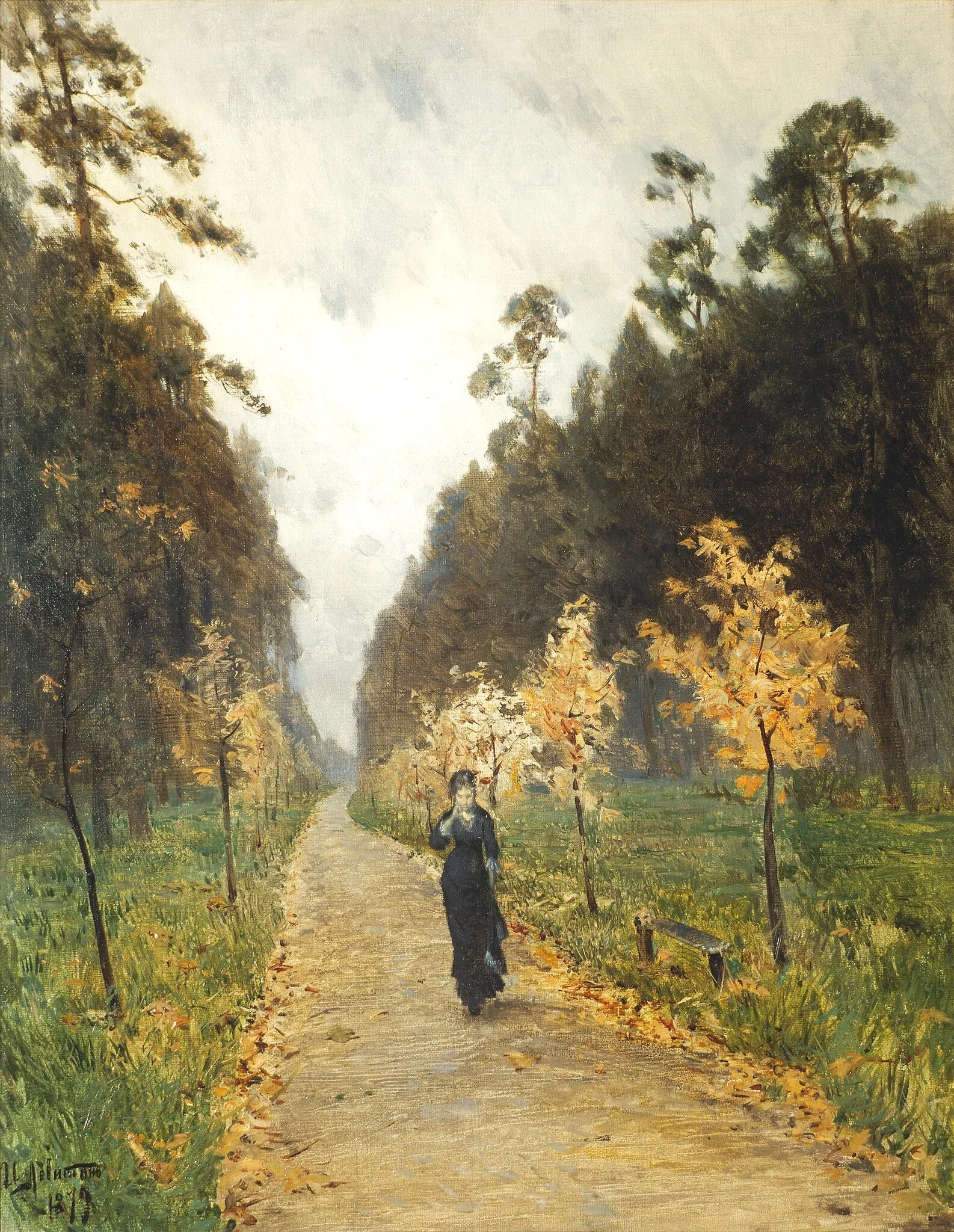 Исаак Левитан. «Осенний день. Сокольники», 1879 год