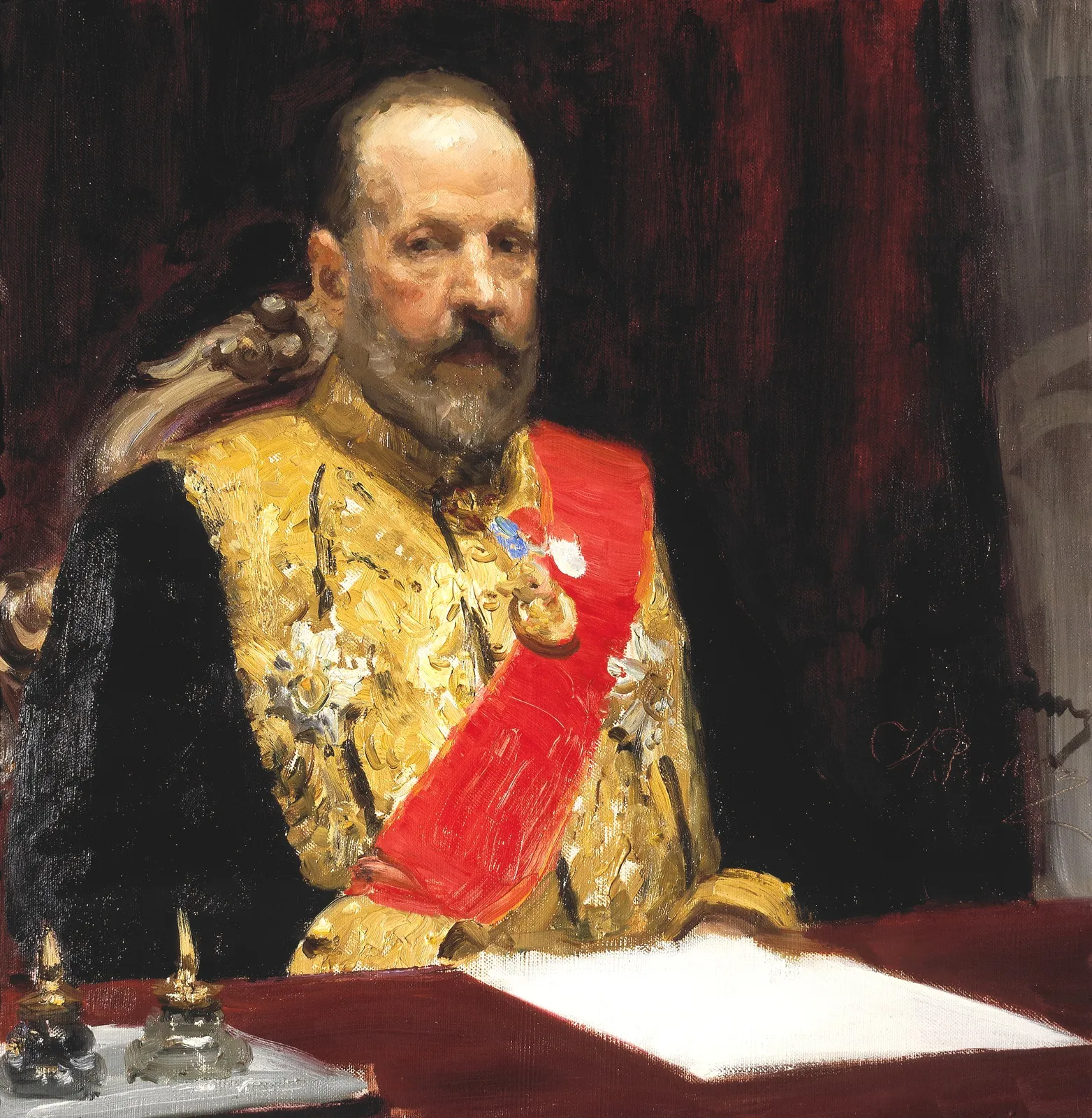 Илья Репин. Портрет министра финансов Сергея Витте, 1903. Этюд к картине «Торжественное заседание Государственного совета».