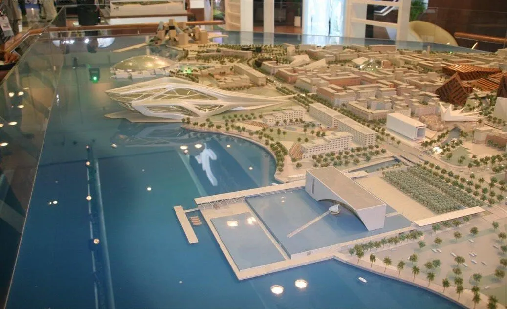 Макет острова Саадият на выставке Cityscape Abu Dhabi, 2007 год