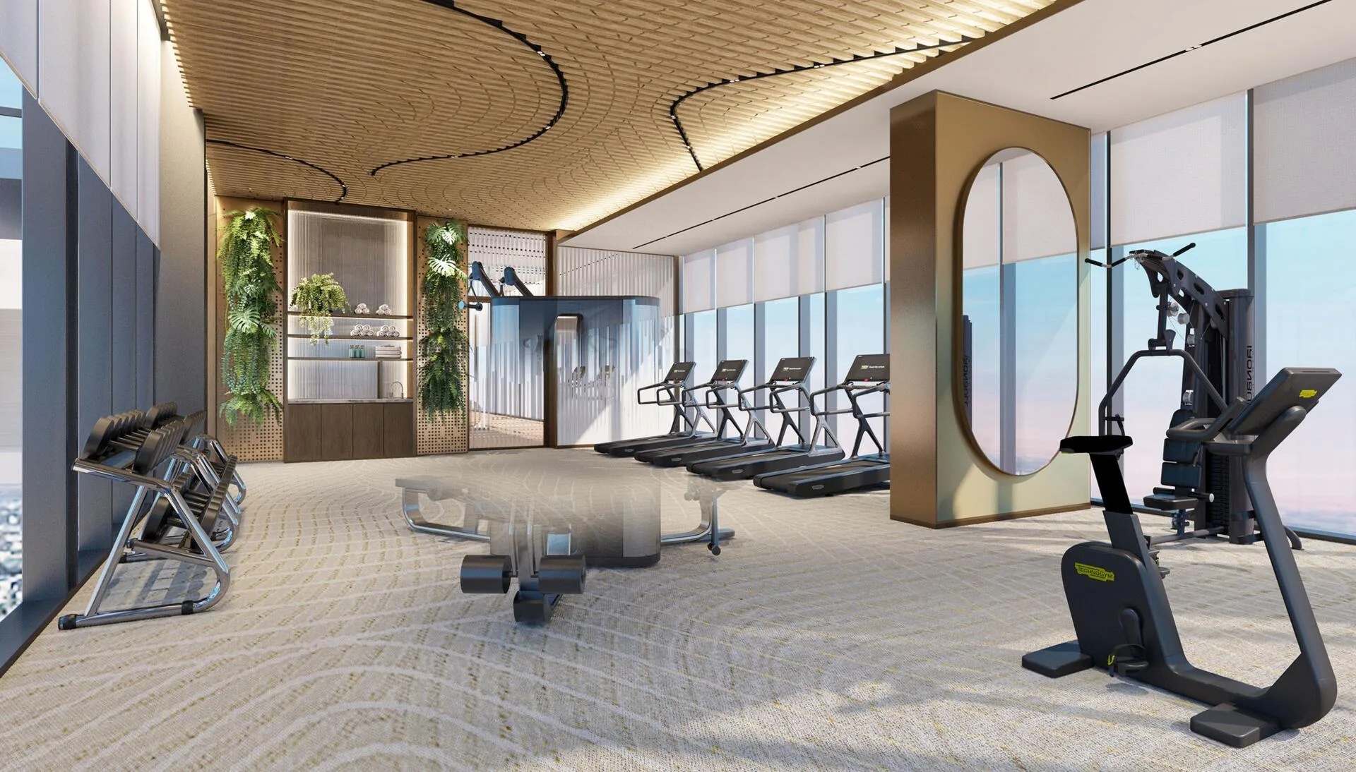 Спортзал Skyfit на крыше 15 Cascade