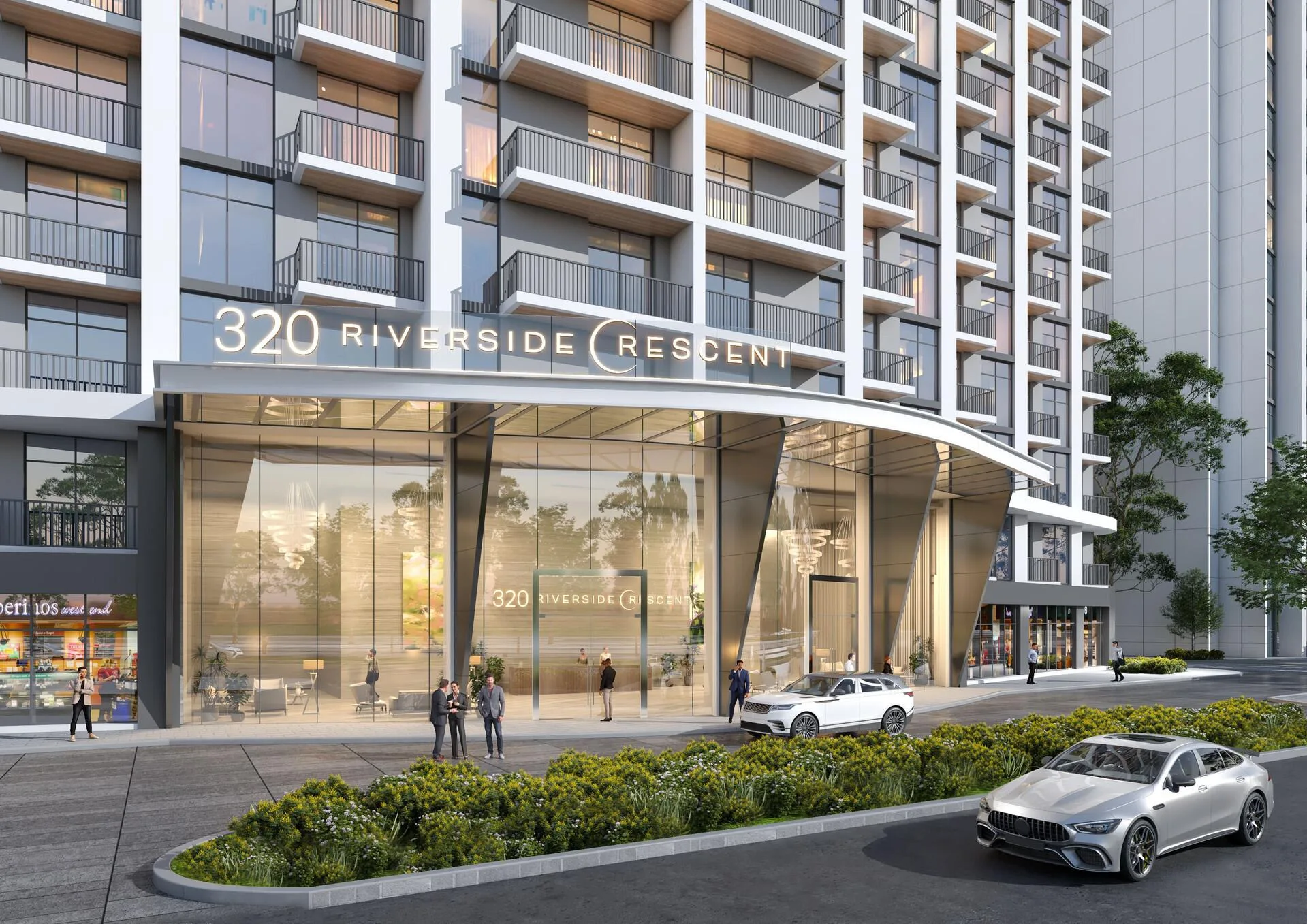 Вход в 320 Riverside Crescent днём