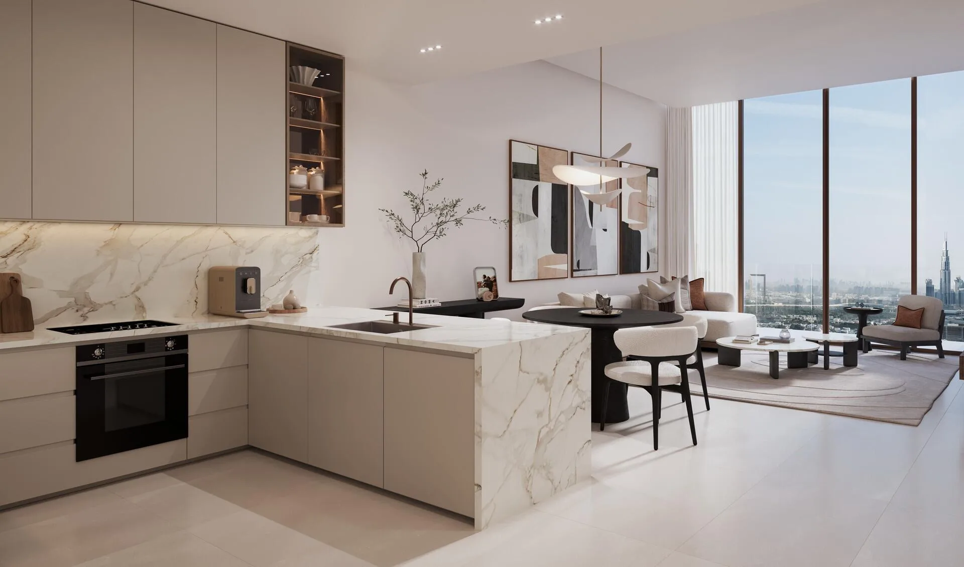 Кухня в резиденции The Residences