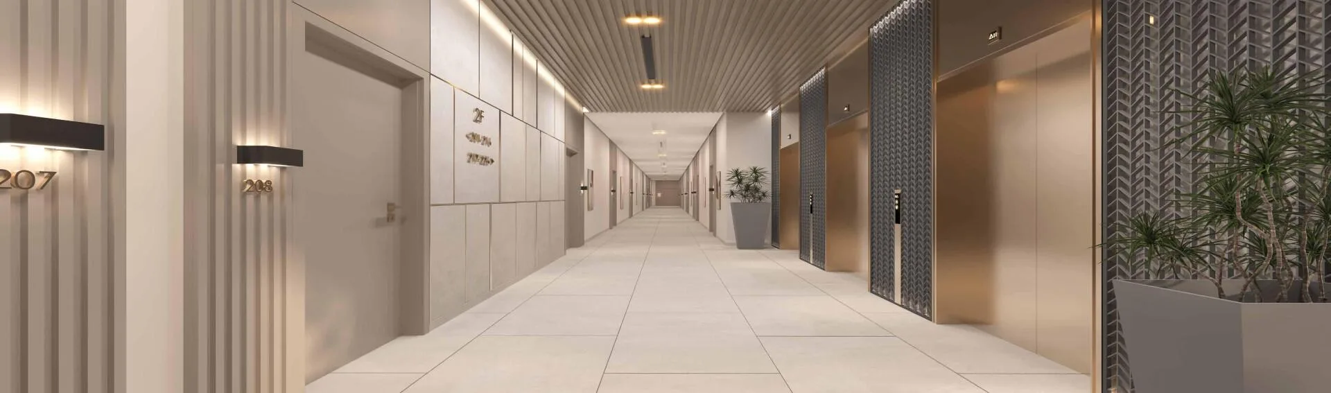 Лифтовый холл 99 Parkplace