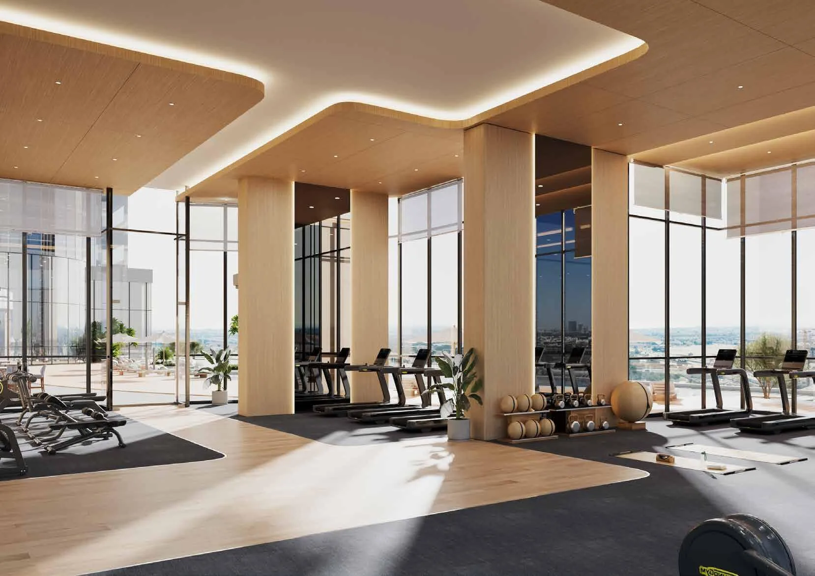 Тренажёрный зал Al Habtoor Tower