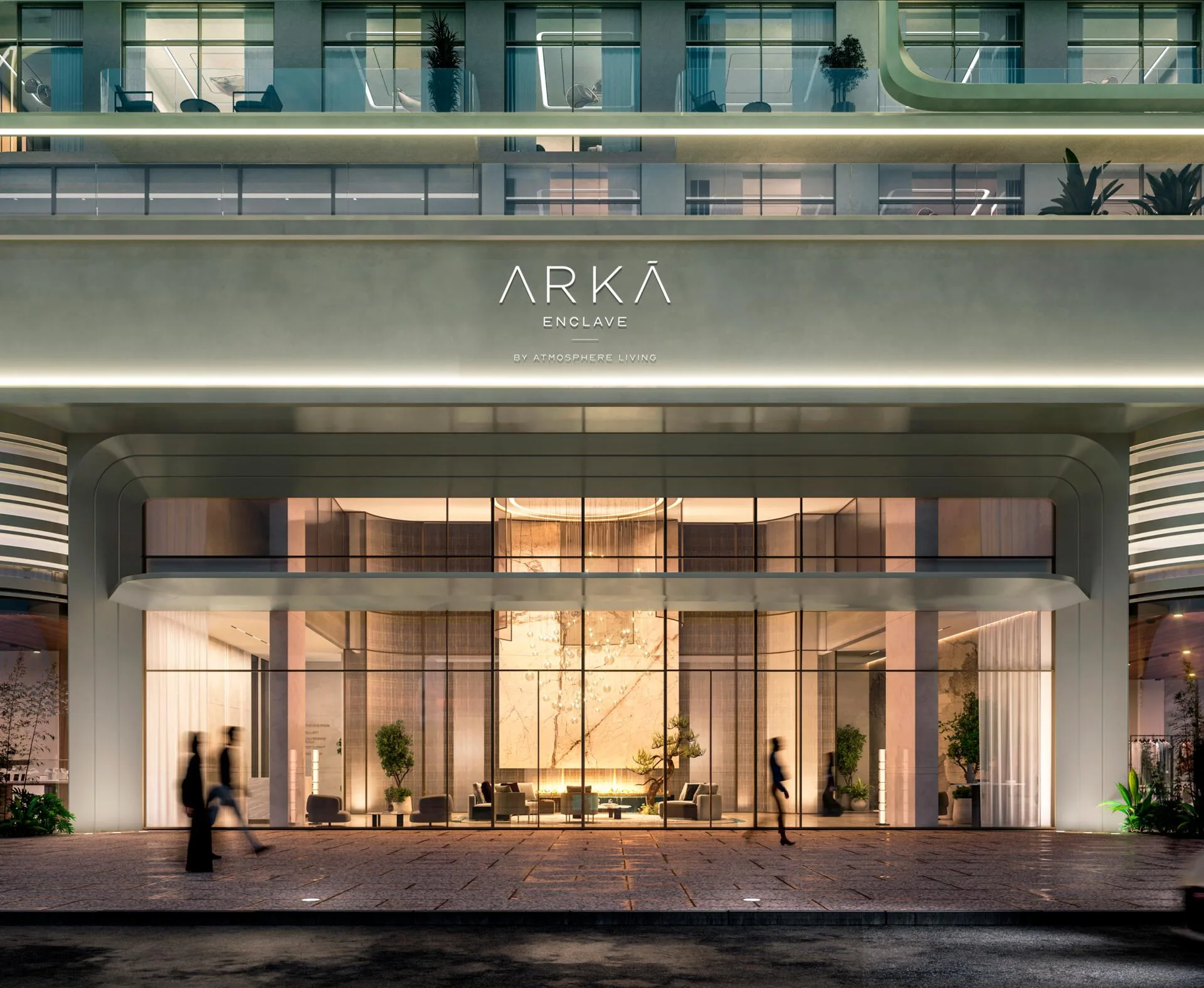 Визуализация входа в Arka Enclave Residences