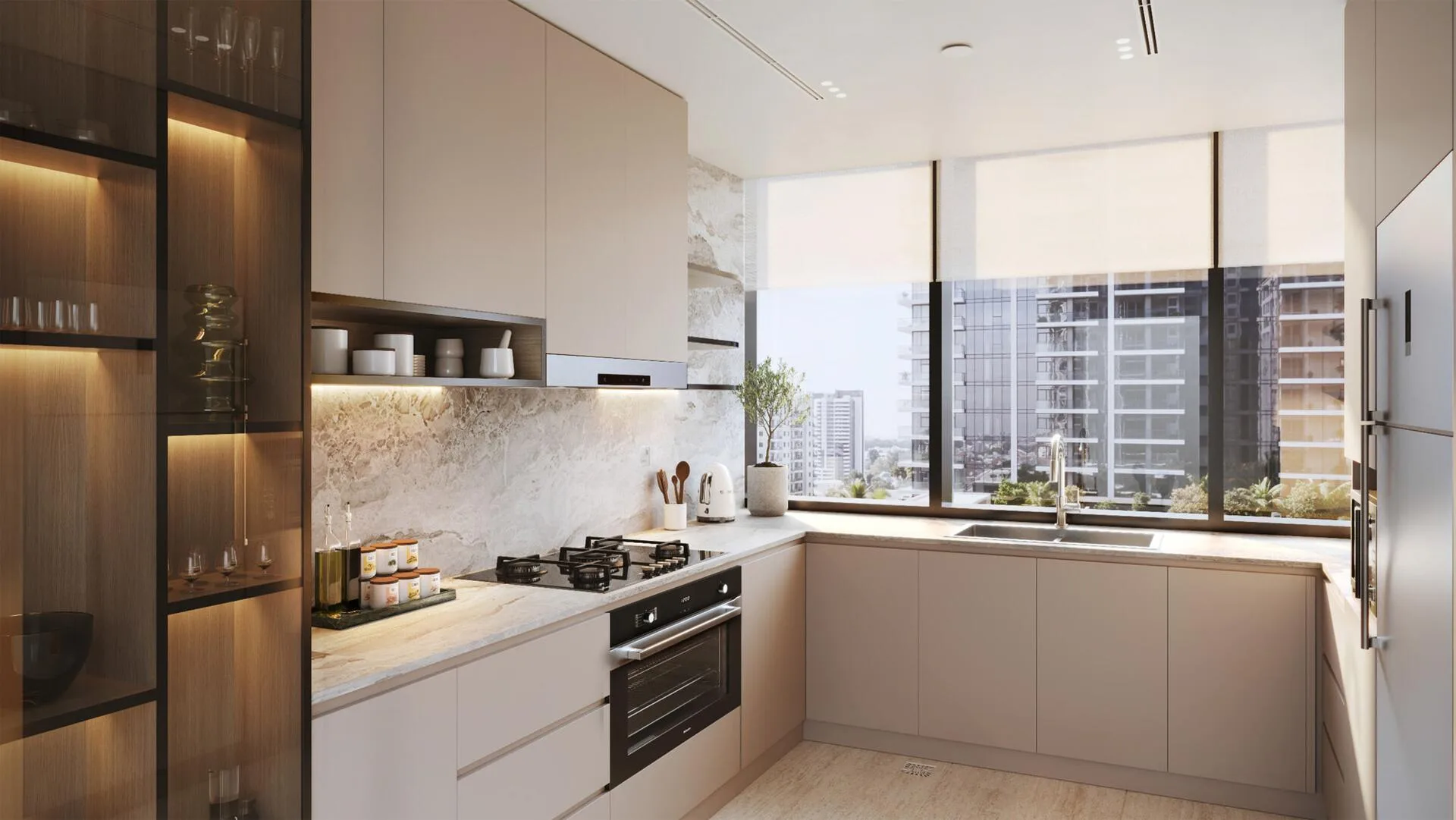 Кухня в квартире Avenue Park Towers II