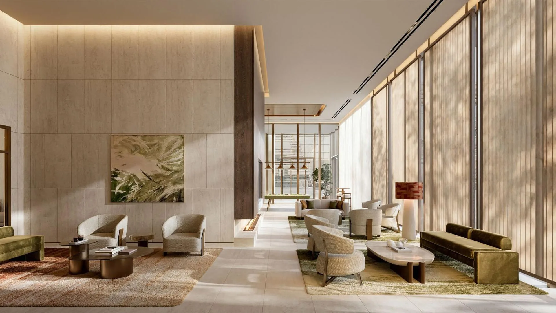 Лаунж в лобби Avenue Park Towers II