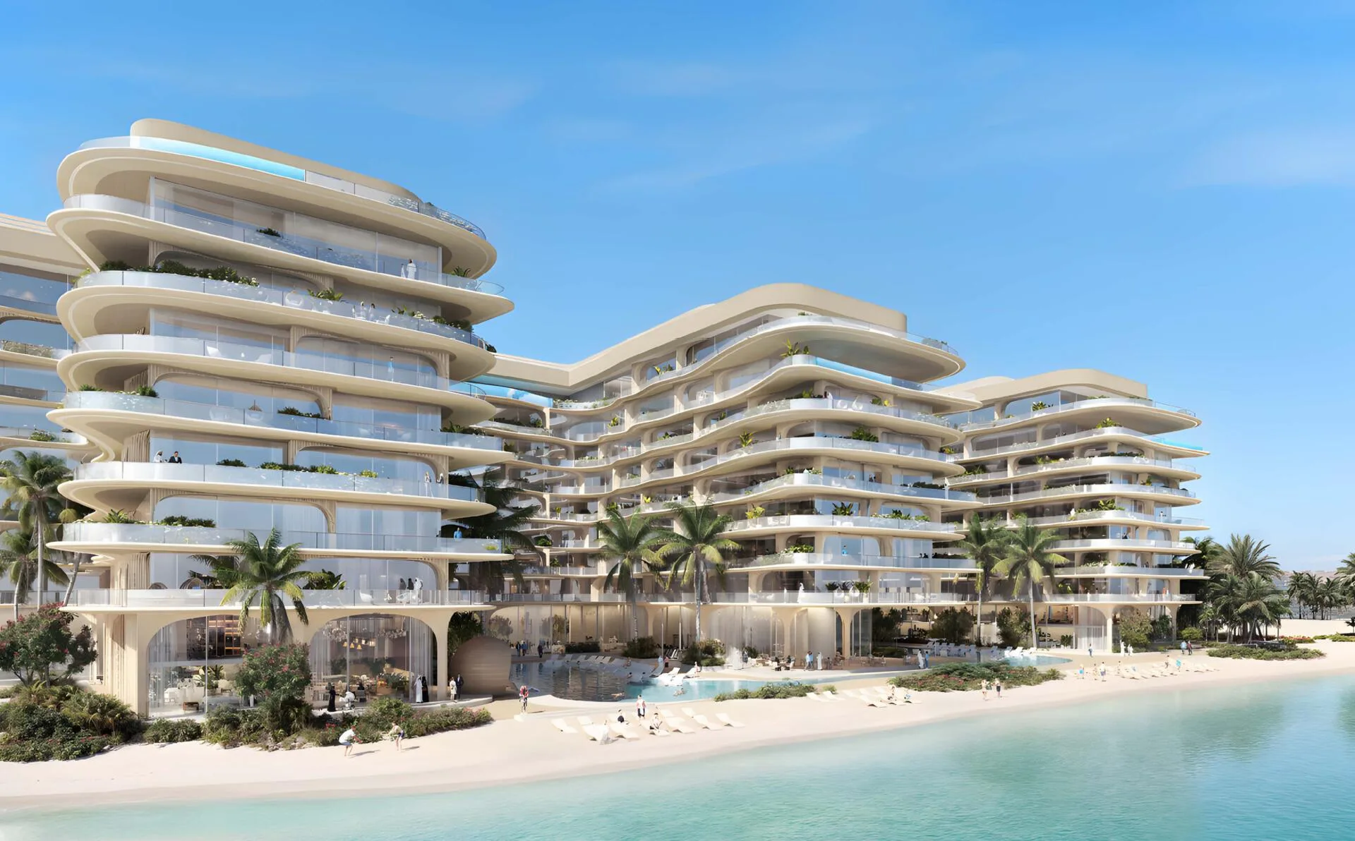 Дом и пляж AYA Beachfront Residences днём