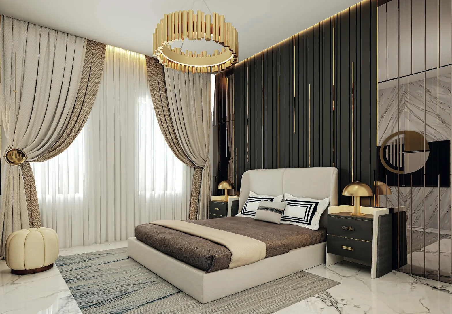 Спальня в квартире Bayz 101