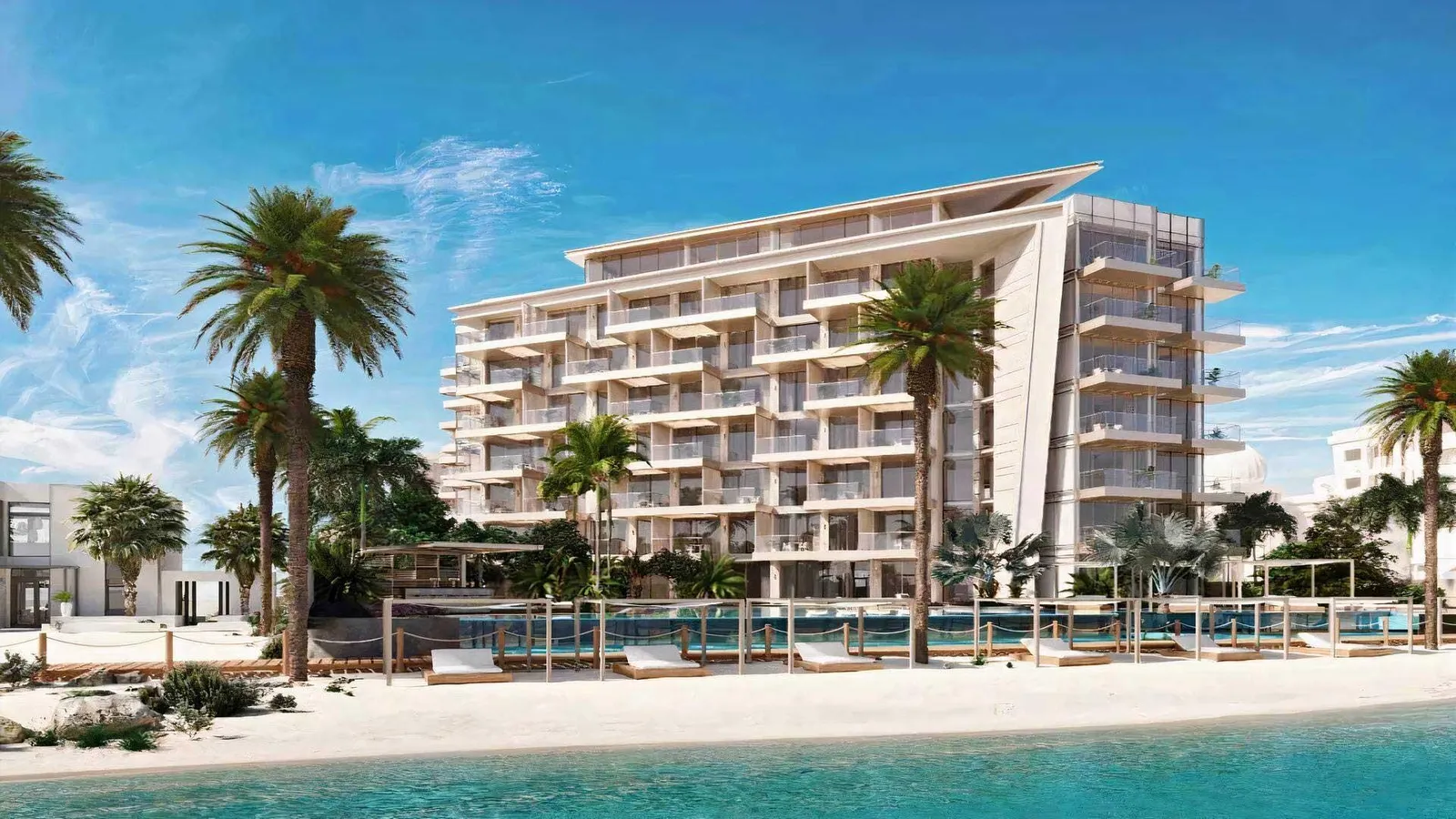 Ellington Beach House с моря. Кадр Ellington