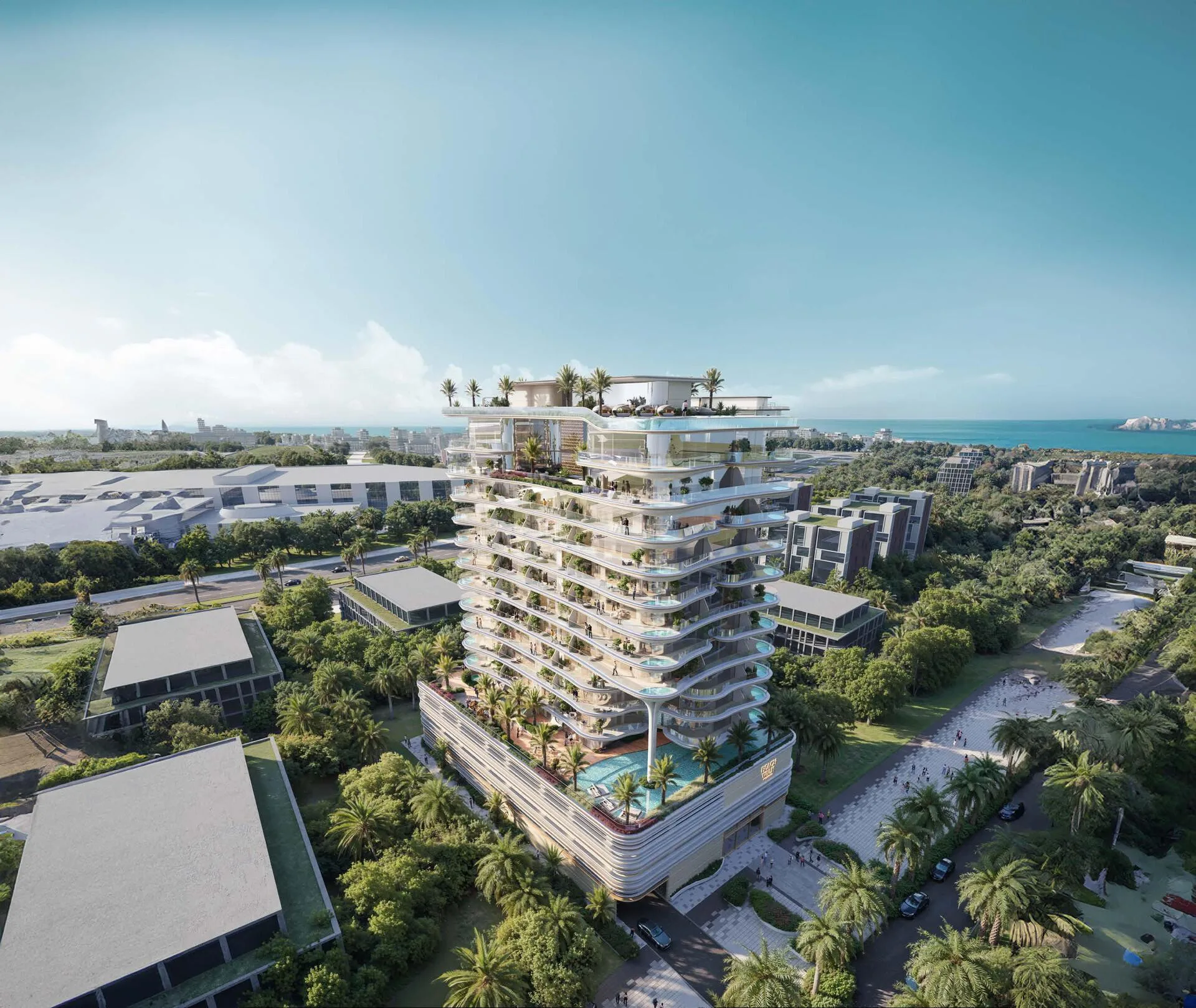 Beach Walk Residence 3, вид сверху