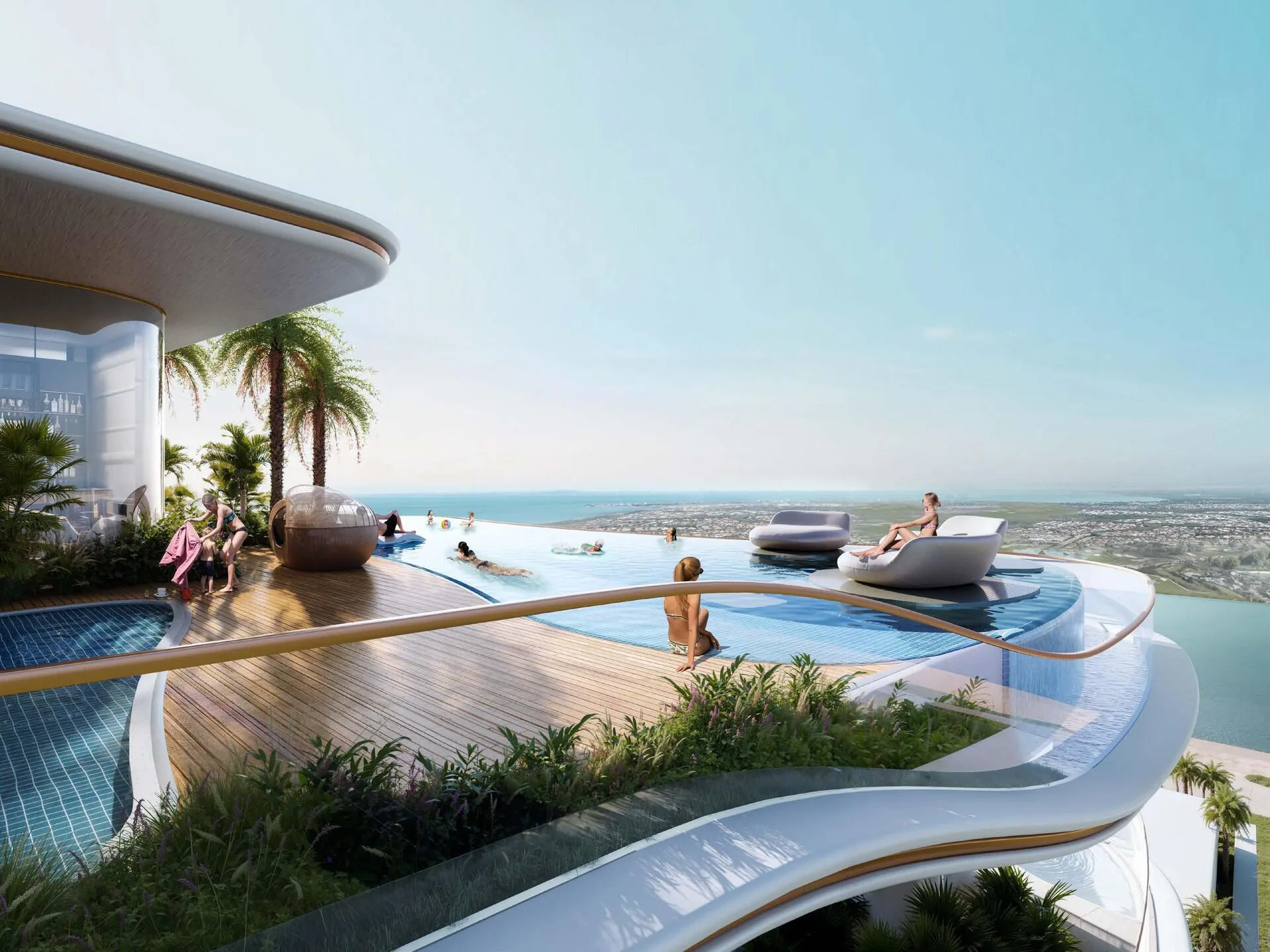 Инфинити-бассейн Beach Walk Residence 3