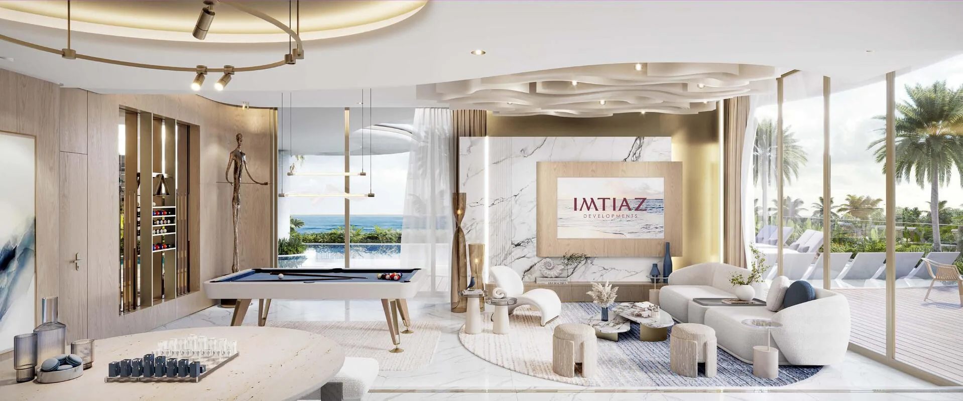 Клубная комната в Beach Walk Residence 3, общий вид