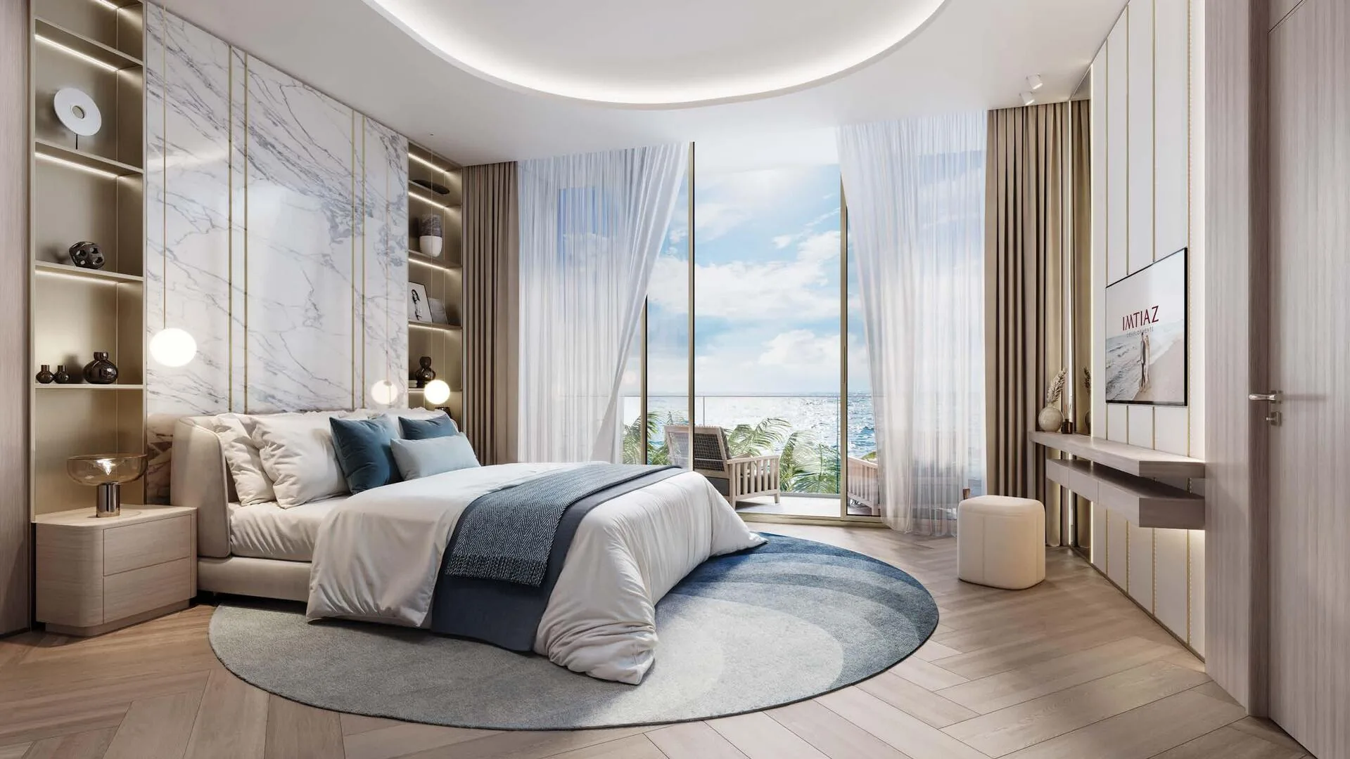 Спальня в квартире Beach Walk Residence 3