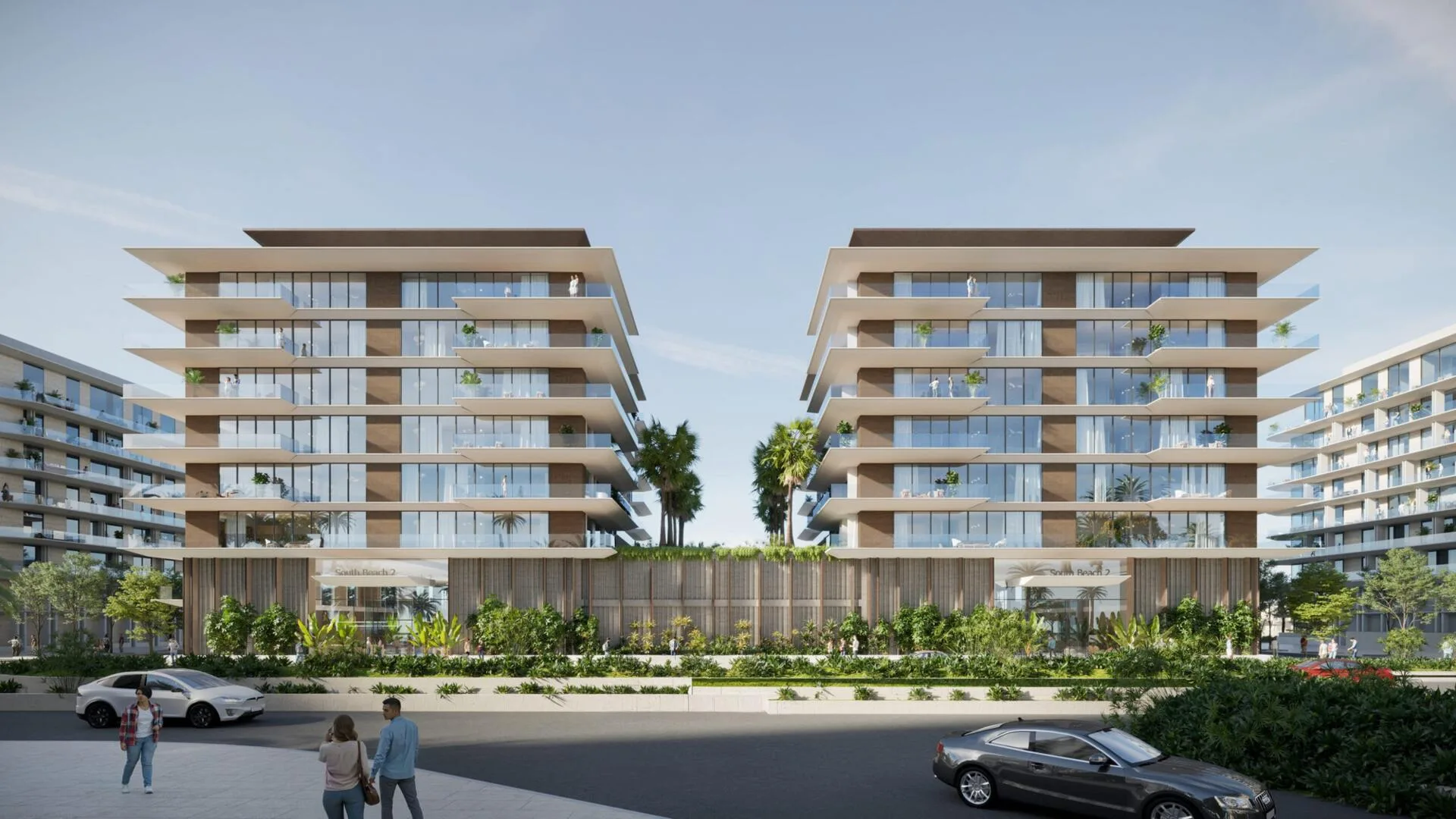 Вход в дом Blue Beach Residence со стороны улицы