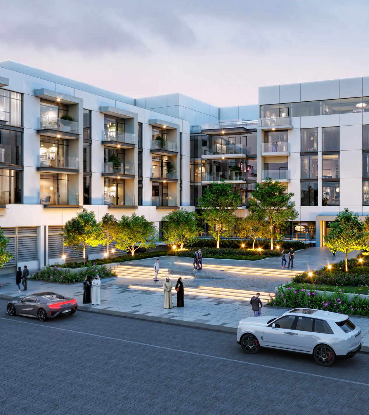 Вход в дом Canal Front Residences со стороны улицы