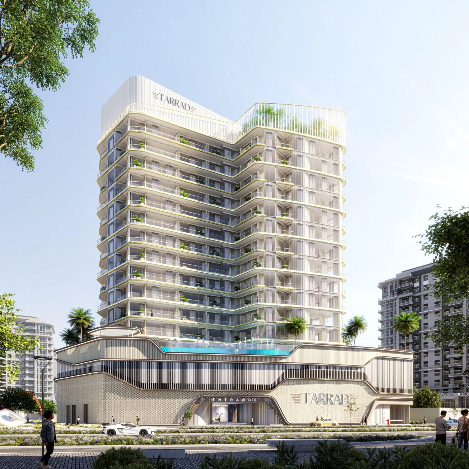 Фасад Celesto 2 Tower днём