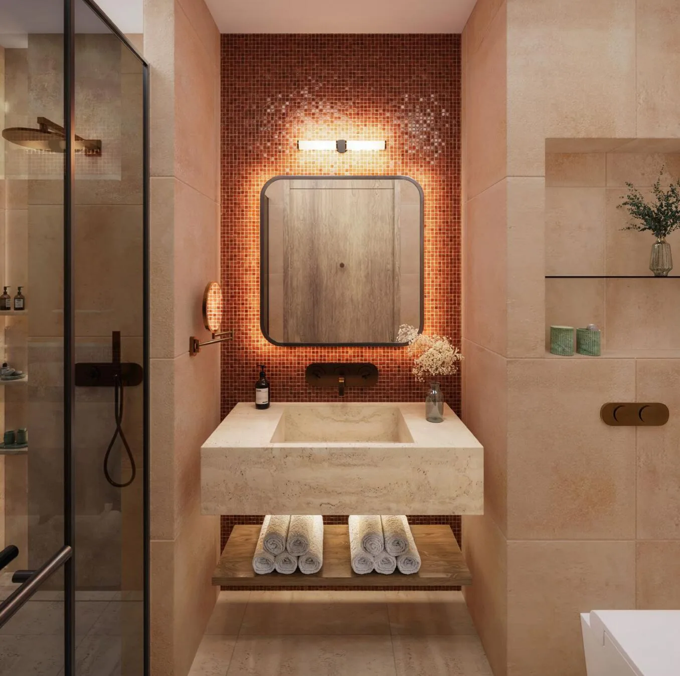 Ванная номера в Hôtel Cannes