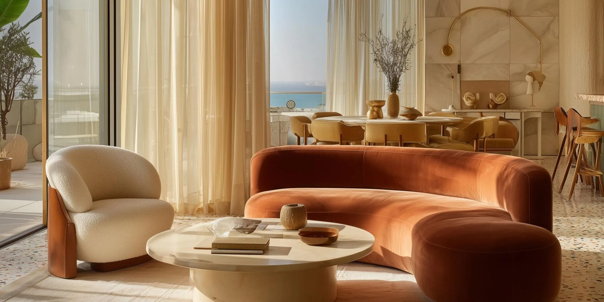 Гостиная люкса в Hôtel Cannes