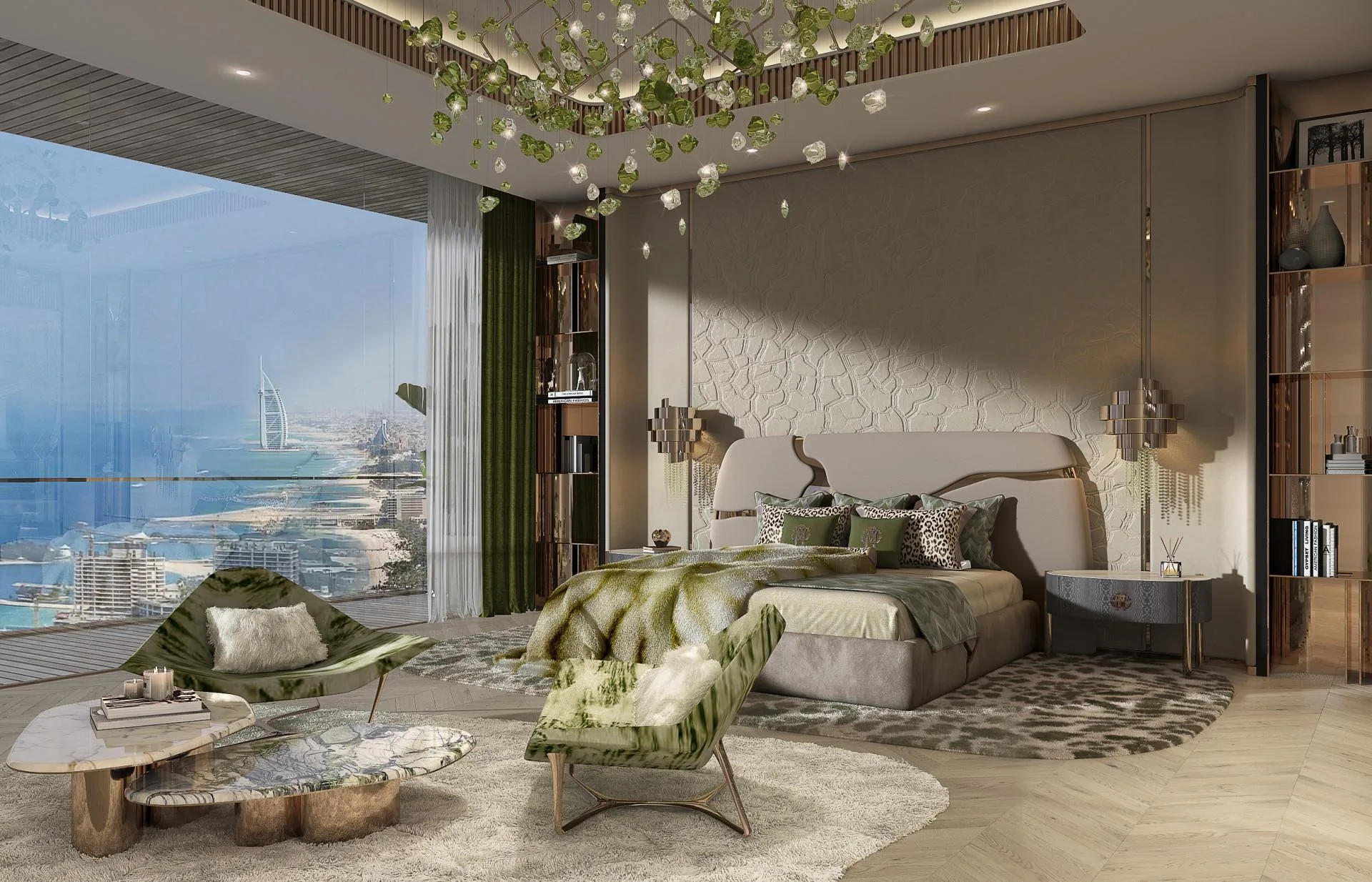 Спальня дуплекса DAMAC Bay 2