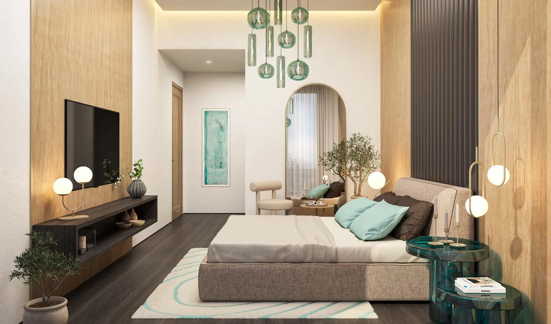Другая спальня в квартире Damac Lagoon Views