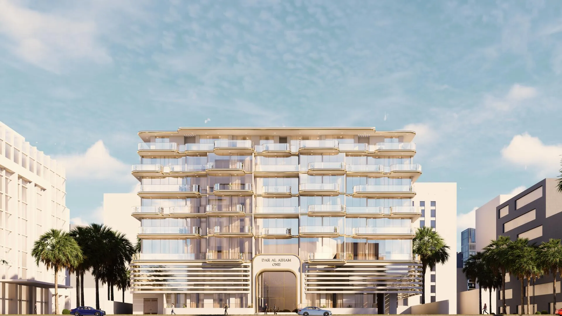 Dar Al Aiham One среди соседних домов Warsan Fourth