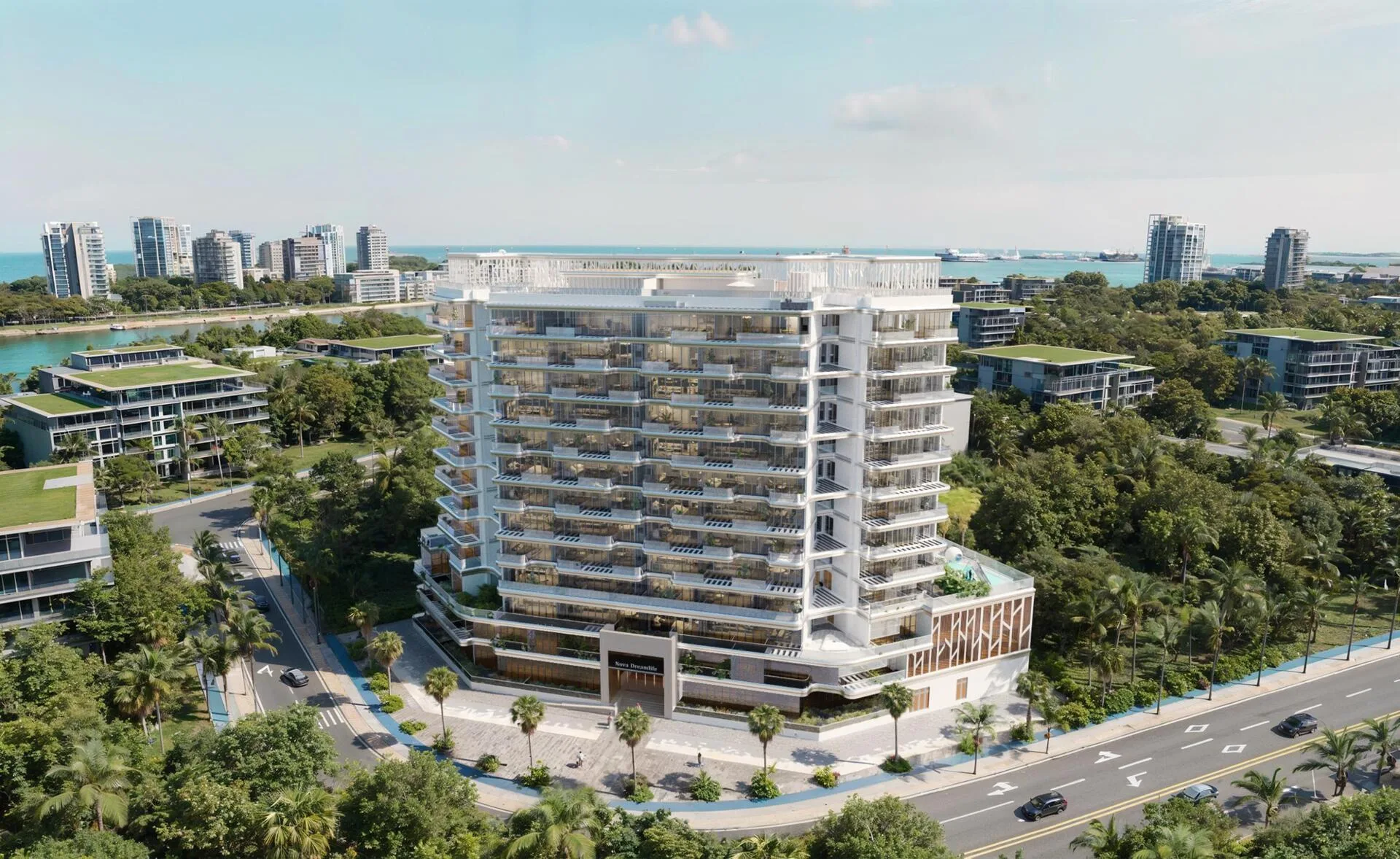Дом Dream Life Residence и кварталы Dubai Islands у воды