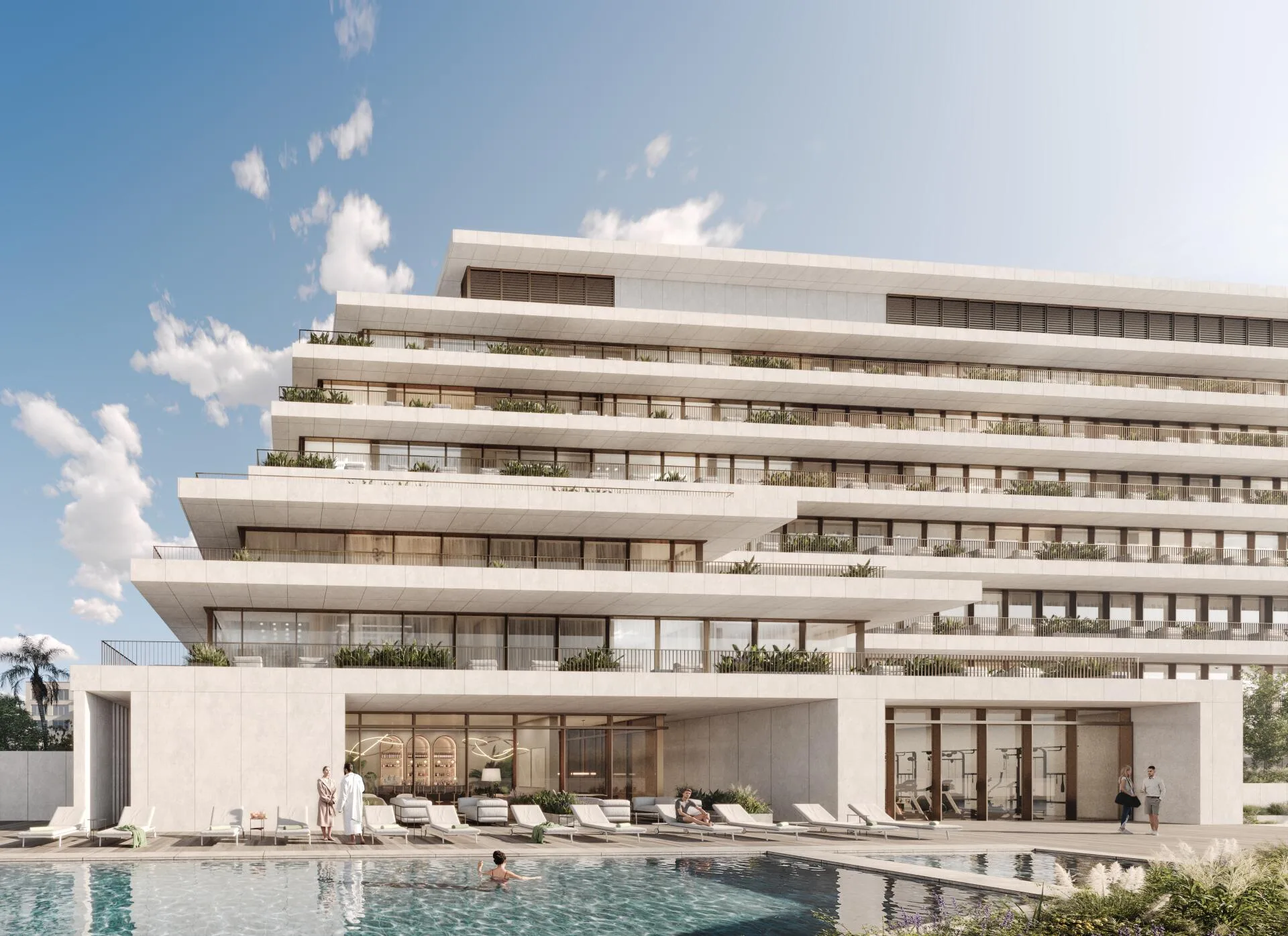 Бассейн и спортзал Eden House The Canal у подножия дома