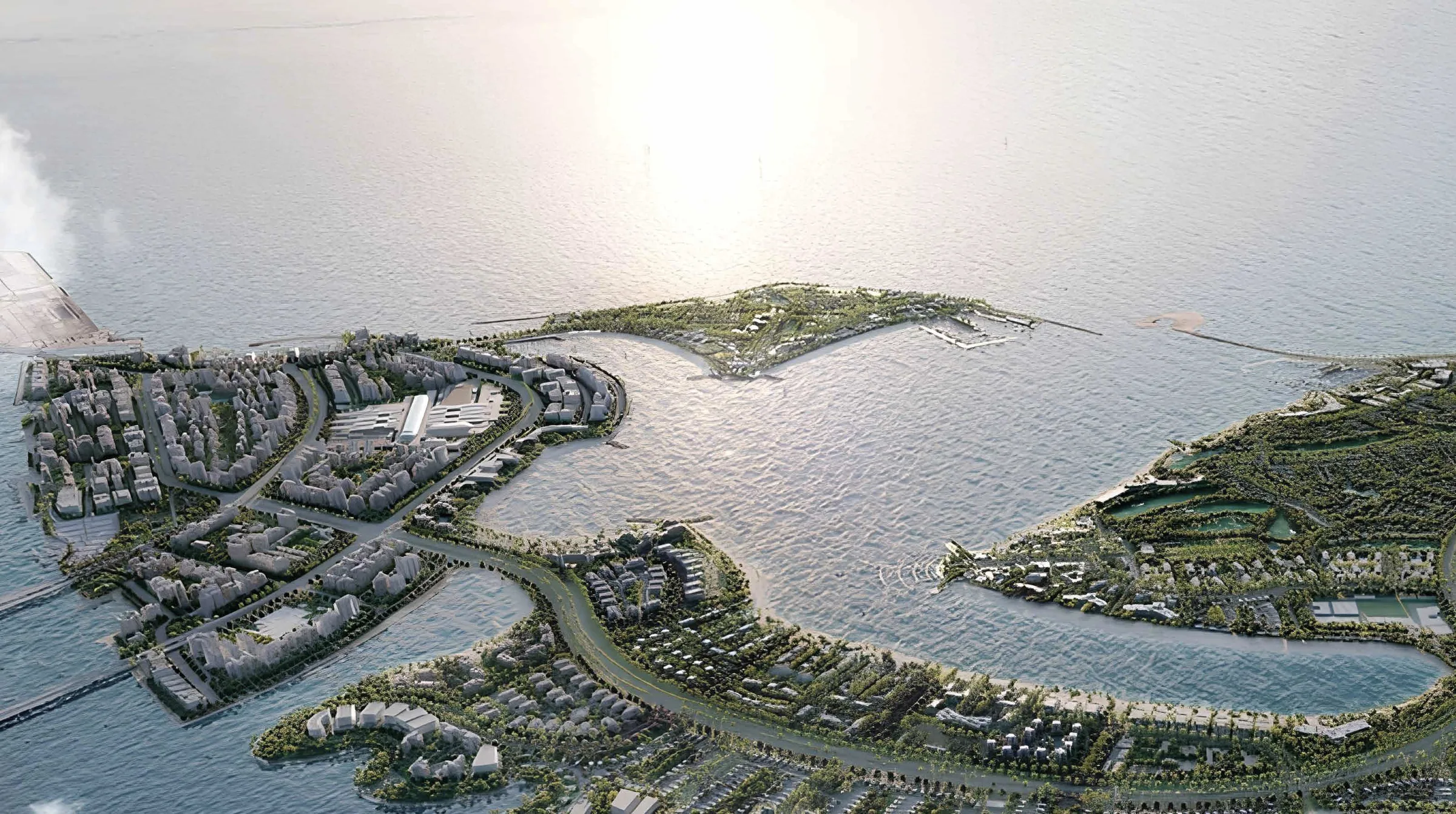 Острова Dubai Islands с высоты