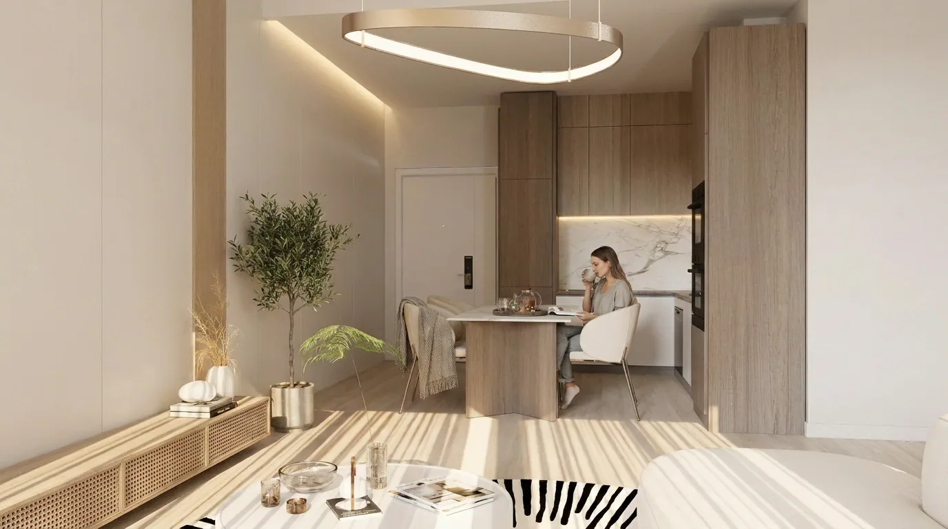 Визуализация: студия в Elan Tower
