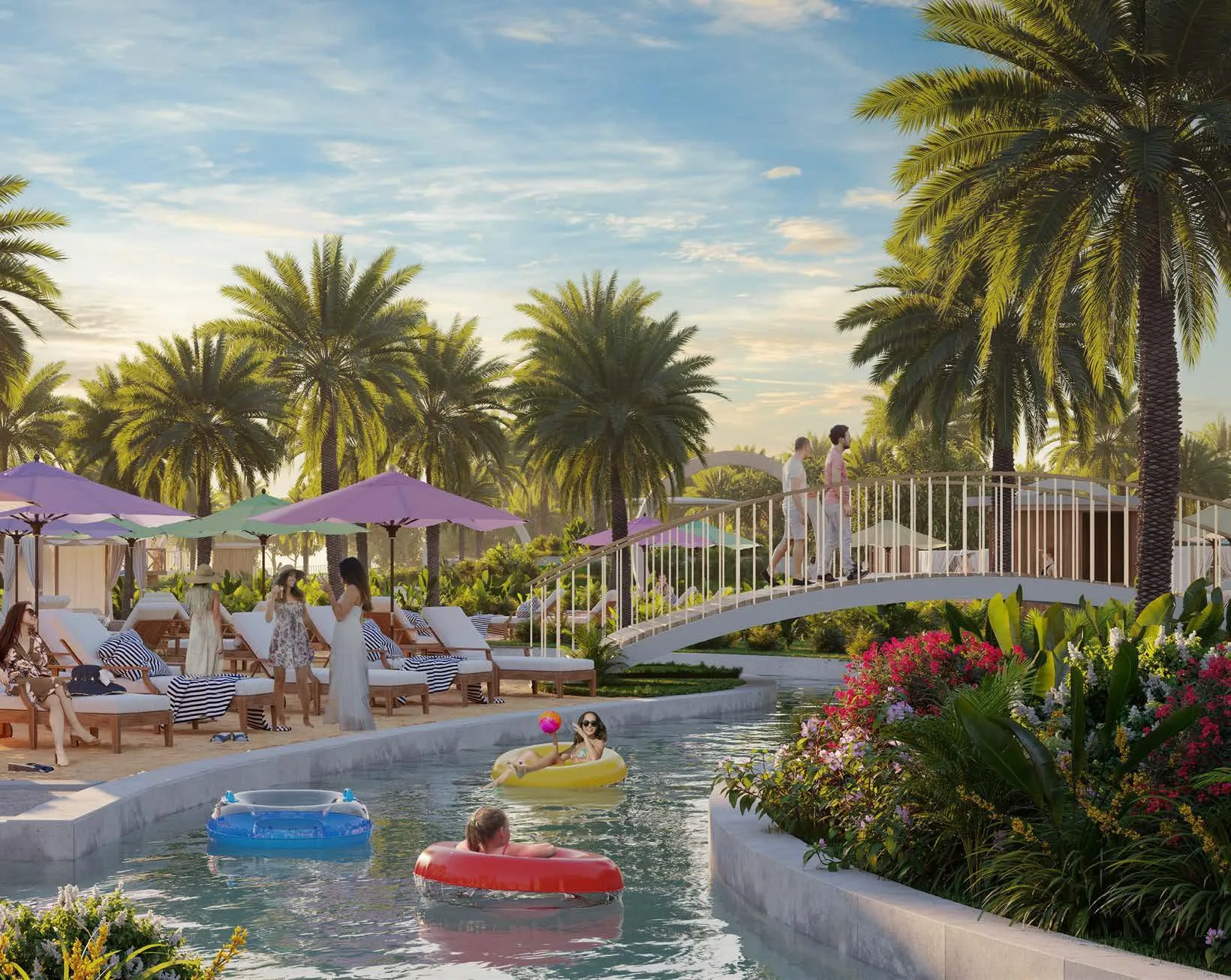 Ленивая река в DAMAC Hills 2