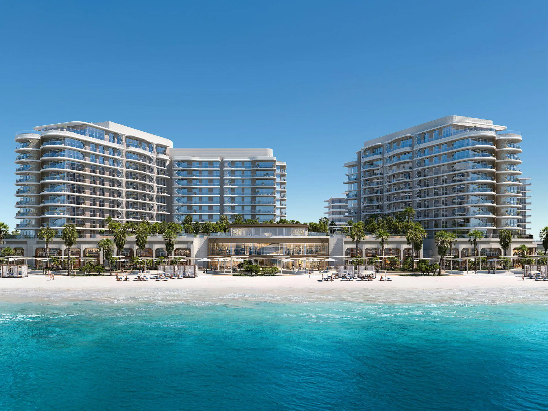 Два дома Fahid Beach Terraces и клубный дом на пляже