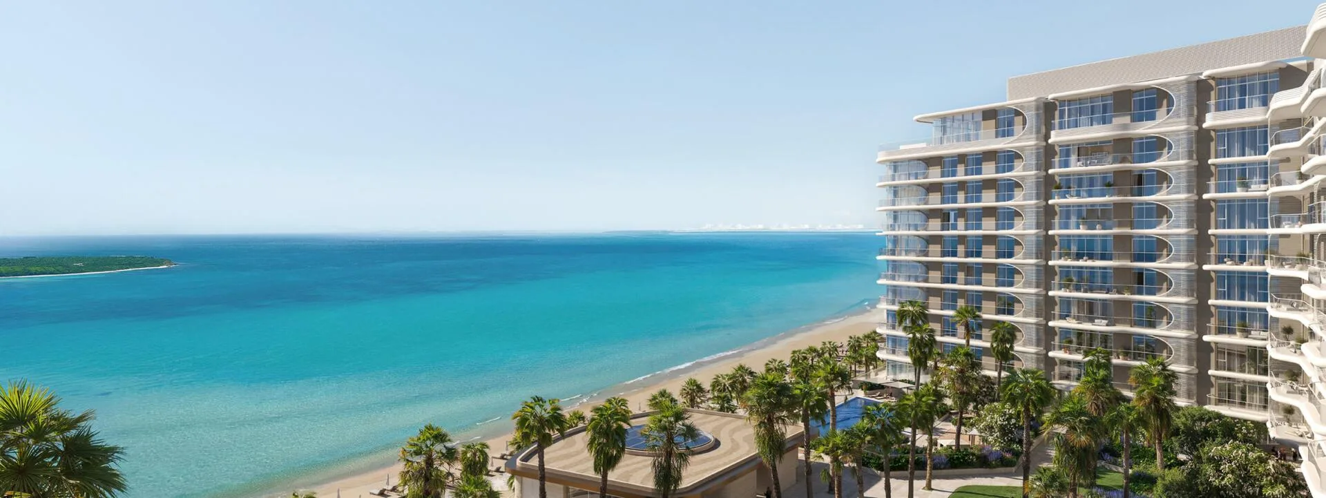 Дом Fahid Beach Terraces над пляжем и бирюзовым морем