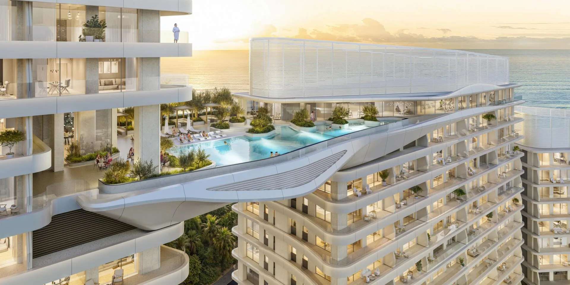 Бассейн Sky Pool для взрослых над морем