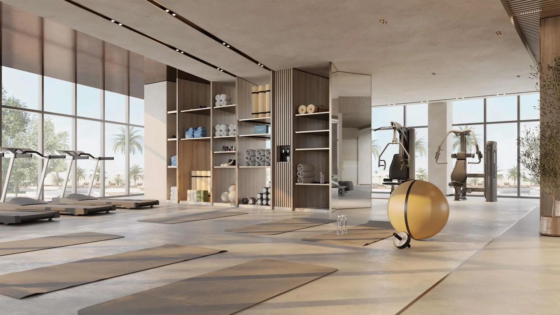 Зона для фитнеса и йоги в Fortune Bay Residences