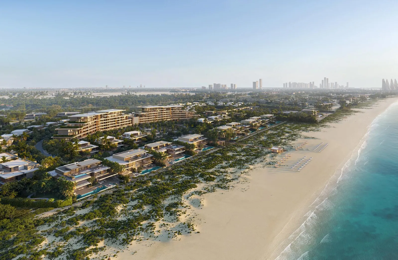 Дома Four Seasons Private Residences у пляжа Саадията. Визуализация ALAIN