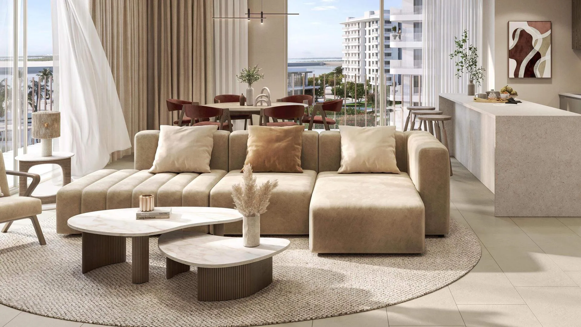 Гостиная квартиры Gardenia Bay