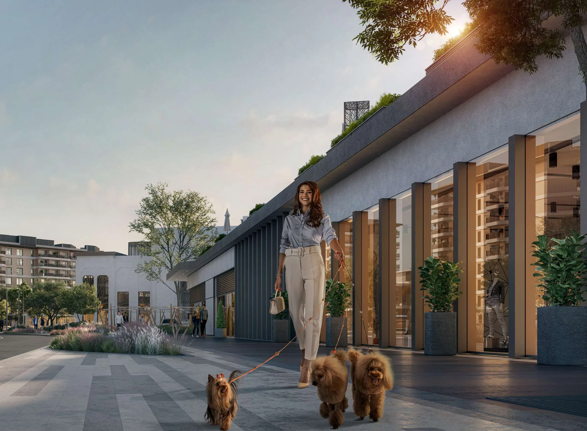 Улица с магазинами в Gardenia Bay