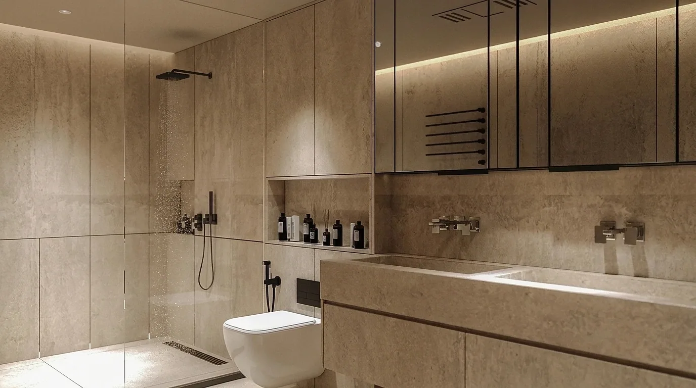 Визуализация: ванная комната в Grosvenor House