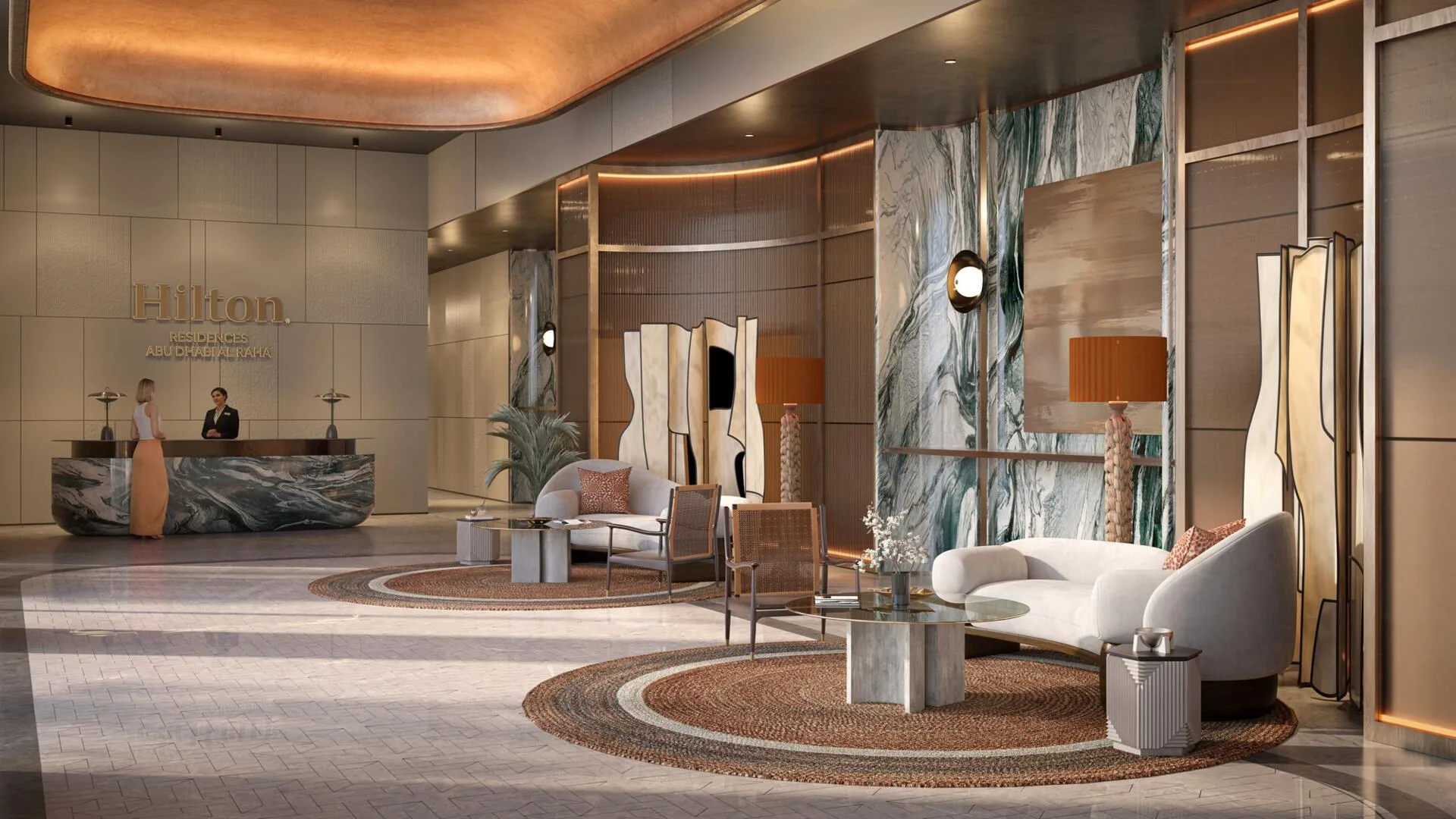 Лобби и ресепшен Hilton Residences