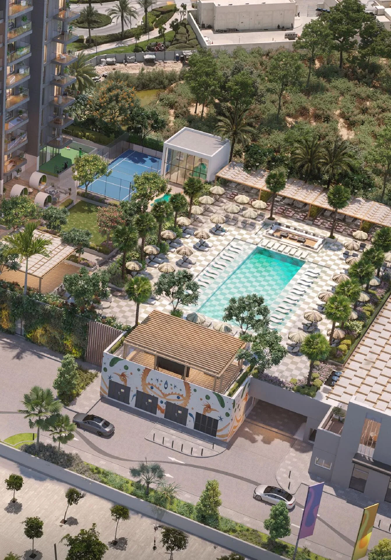 Бассейн Hyde Residences сверху