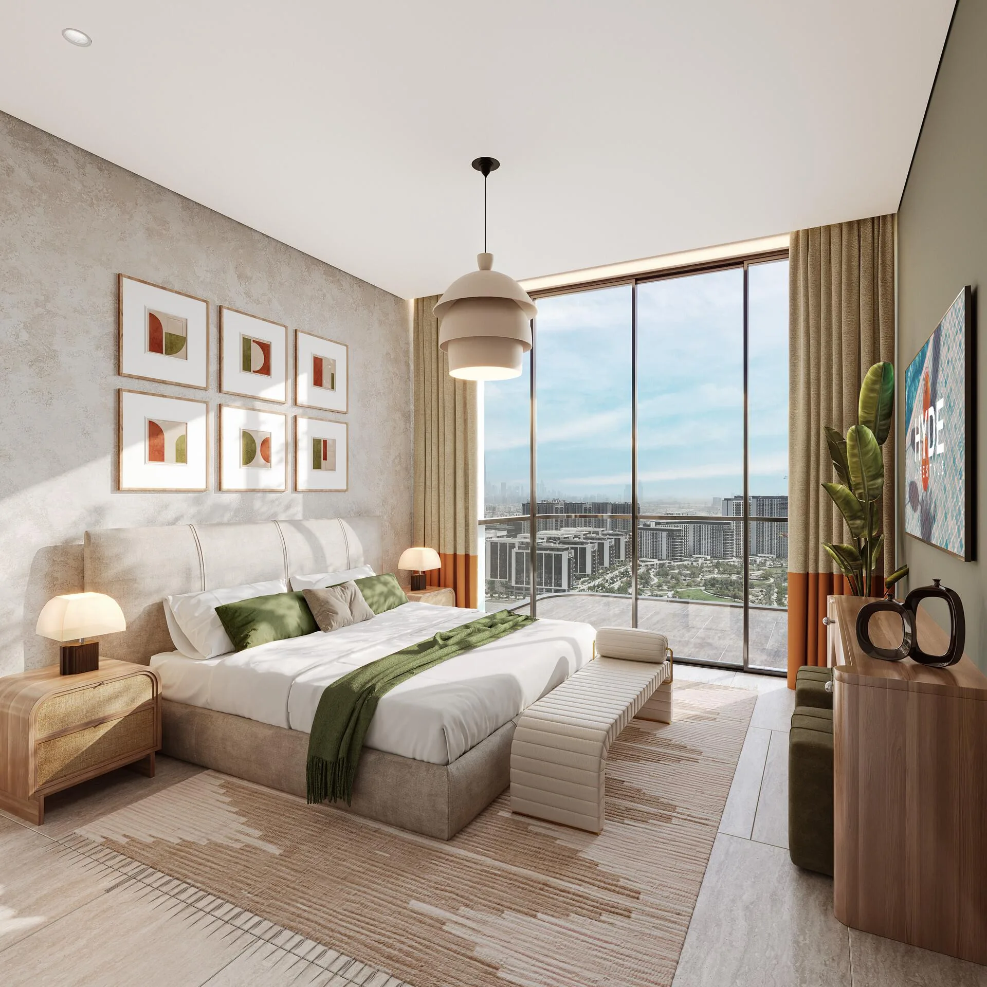 Спальня в Hyde Residences