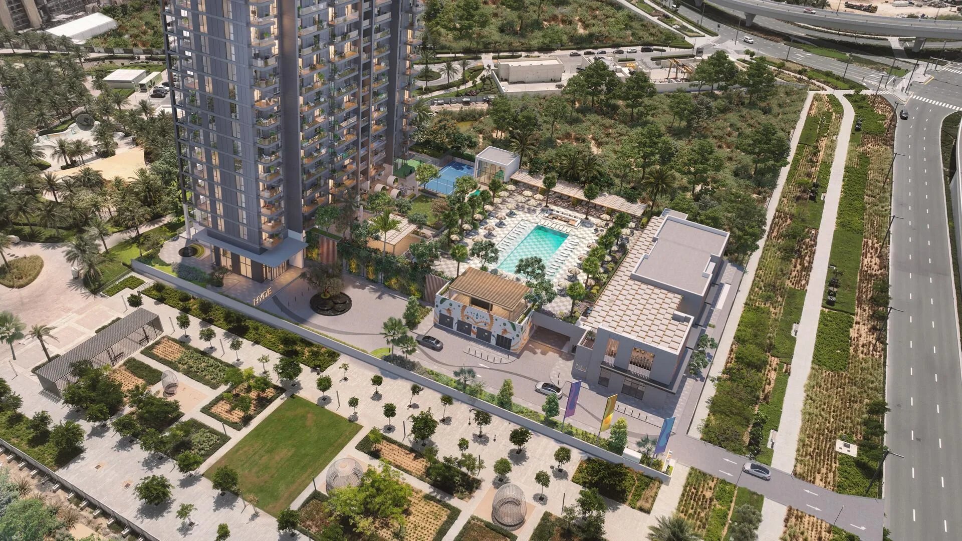 Участок Hyde Residences с высоты