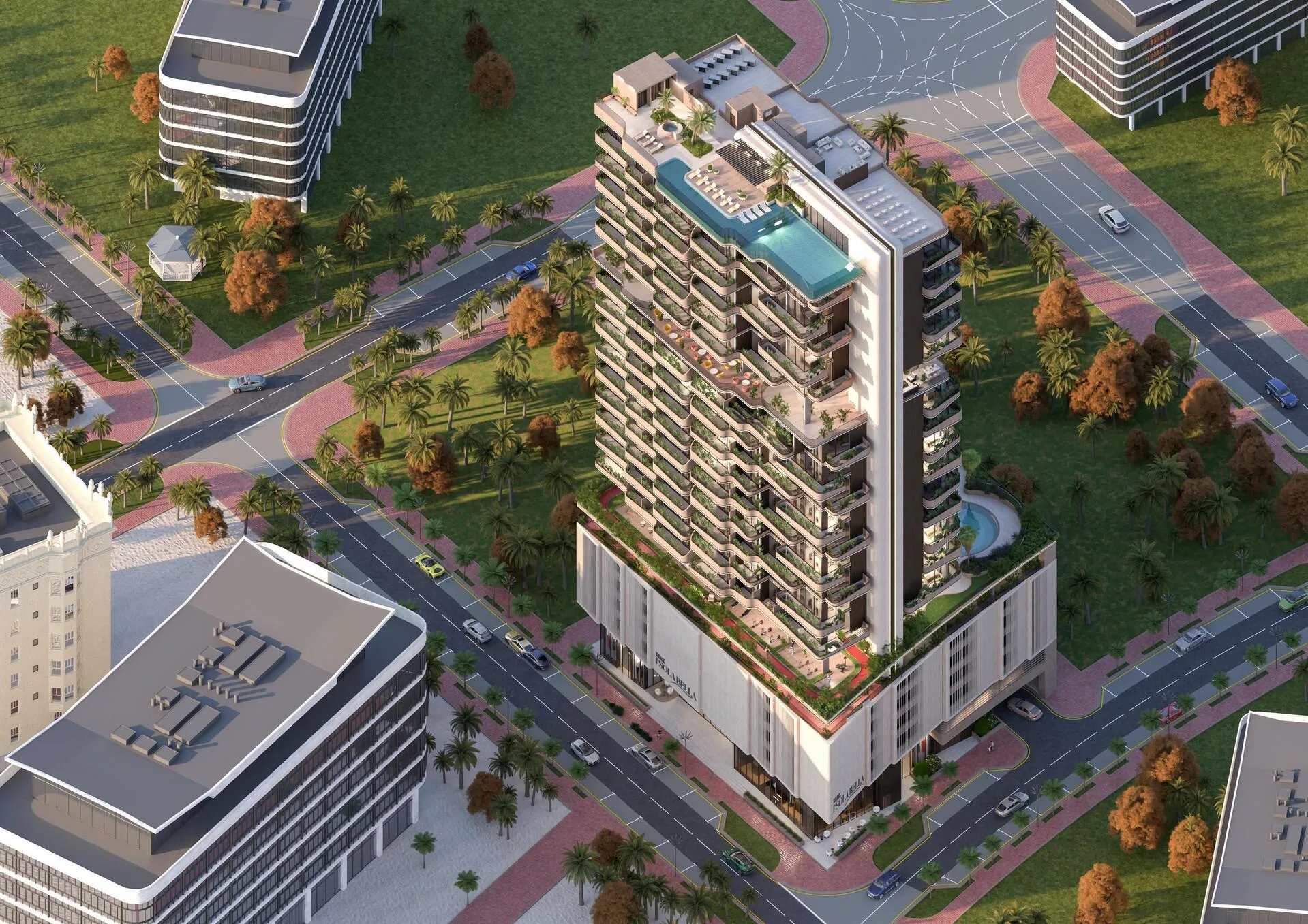 I'Sola Bella в Jumeirah Village Circle, визуализация