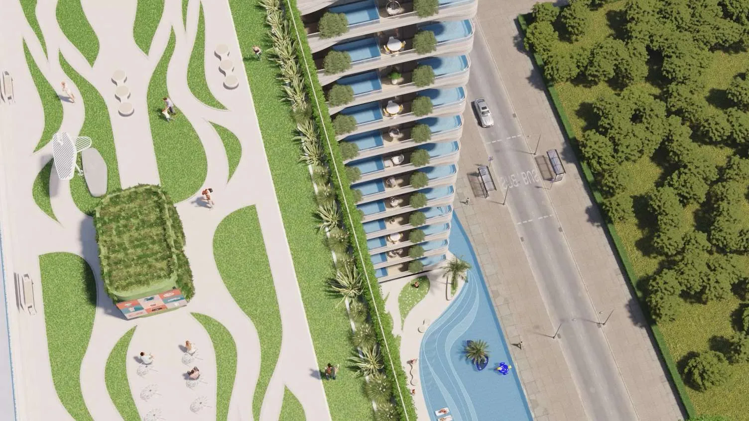 IVY Gardens и окрестности сверху