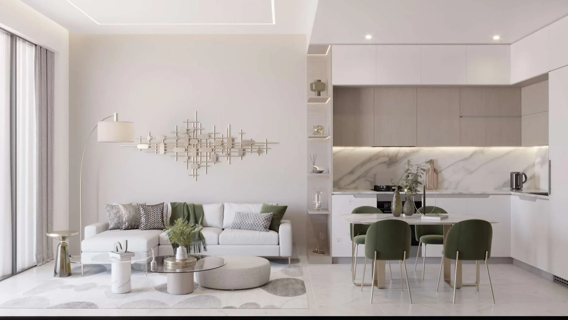 Интерьер квартиры IVY Gardens