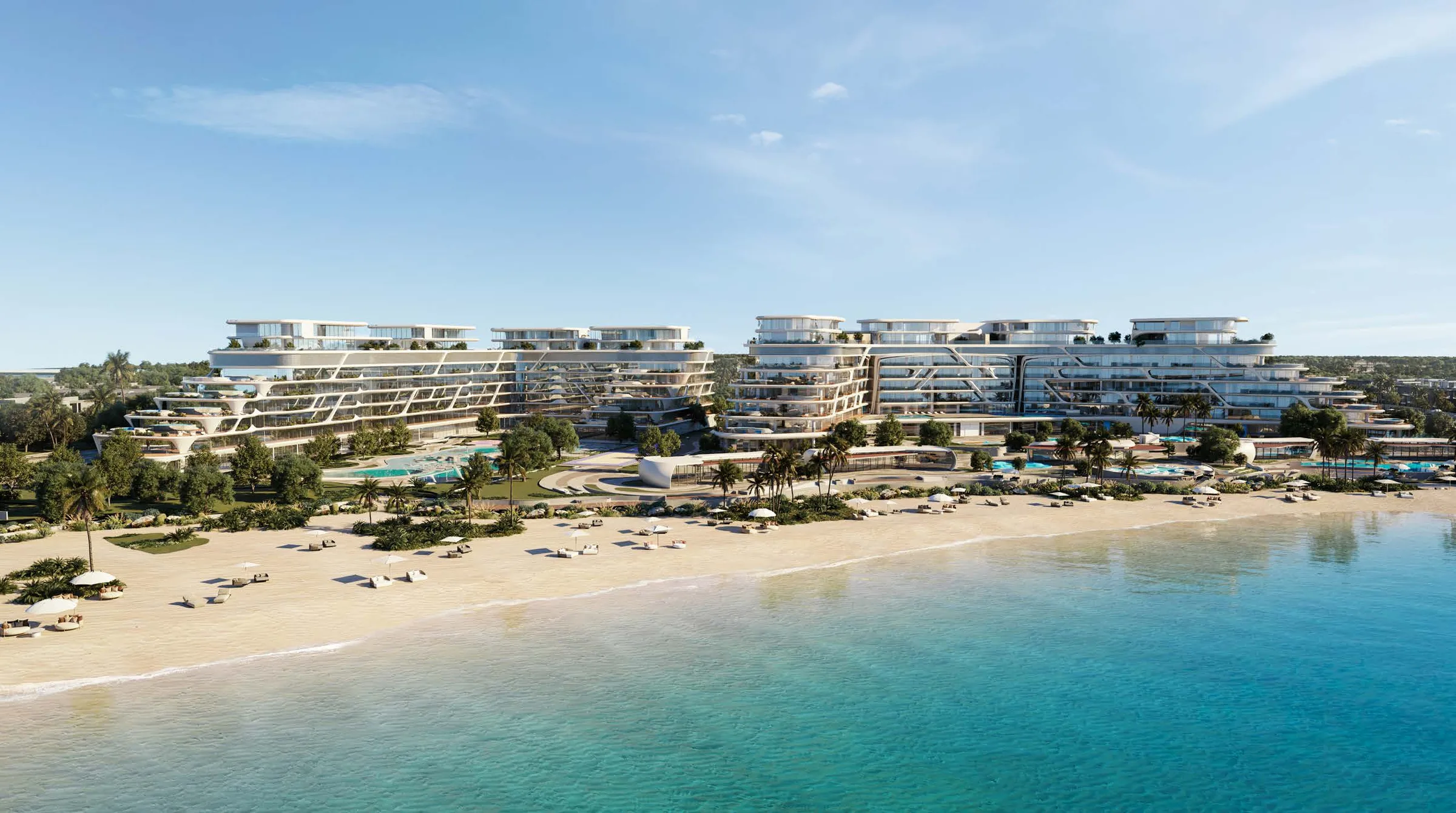 Корпуса Jacob & Co. Beachfront Living со стороны моря