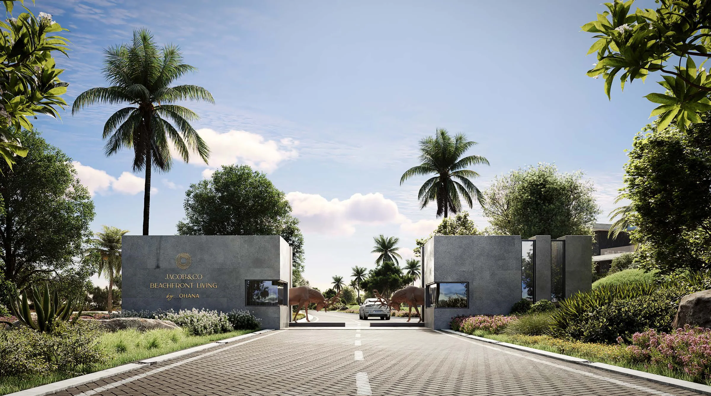 Въезд в посёлок Jacob & Co. Beachfront Living
